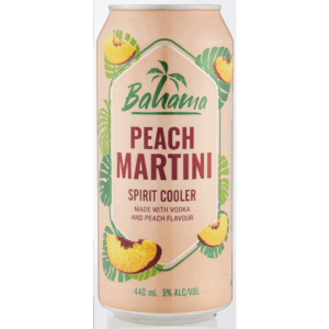 Bahama Peach Martini Spirit Cooler Can 440ml BAHAMA PEACH MARTINI CAN 440ml