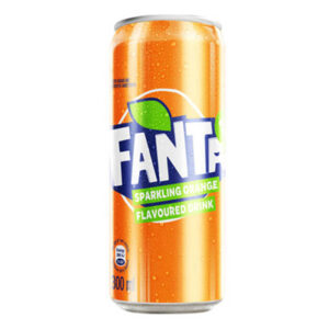 Fanta Orange Flavour Can 300ml FANTA ORANGE FLAVOUR CAN 300ml