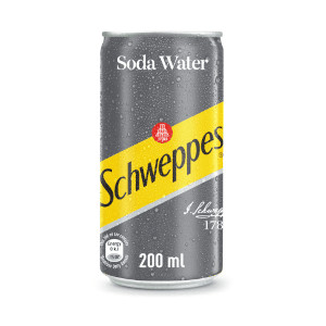 SCHWEPPES SODA WATER CAN 200ml